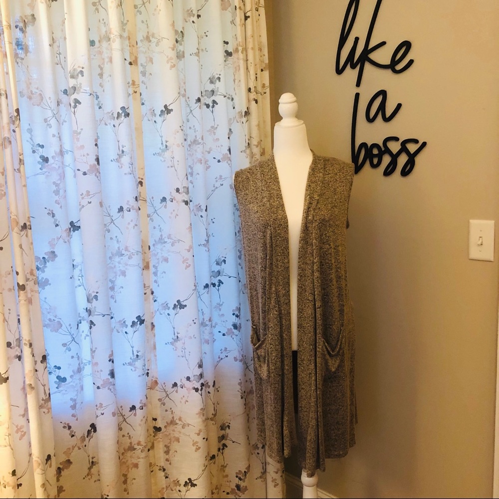 FLEURETTE-Long Light Sweater Vest-Sleeveless